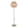 Stehlampe Beige Natur Stahl Modern E27 151 cm blendarm