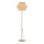 Stehlampe Beige Natur Stahl Modern E27 151 cm blendarm