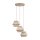 Pendelleuchte blendarm Beige Natur Grau E27 B:47 cm