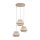 Pendelleuchte blendarm Beige Natur Grau E27 B:47 cm