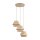 Hängelampe blendarm Beige Natur E27 B:47 cm 3-flammig