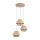 Hängelampe blendarm Beige Natur E27 B:47 cm 3-flammig
