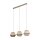 XXL Hängelampe blendarm Beige Natur Grau E27 120 cm