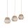 XXL Hängelampe blendarm Beige Natur Grau E27 120 cm