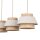 XXL Hängelampe blendarm Beige Natur Grau E27 120 cm