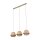 XXL Pendelleuchte Beige Natur E27 120 cm lang blendarm