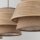 XXL Pendelleuchte Beige Natur E27 120 cm lang blendarm