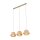 XXL Pendelleuchte Beige Natur E27 120 cm lang blendarm