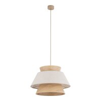 Hängelampe Modern Beige Natur Grau E27 Ø45 cm...