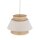 Hängelampe Modern Beige Natur Grau E27 Ø45 cm blendarm