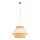 Hängelampe Modern Beige Natur Grau E27 Ø45 cm blendarm