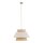 Hängelampe Modern Beige Natur Grau E27 Ø45 cm blendarm