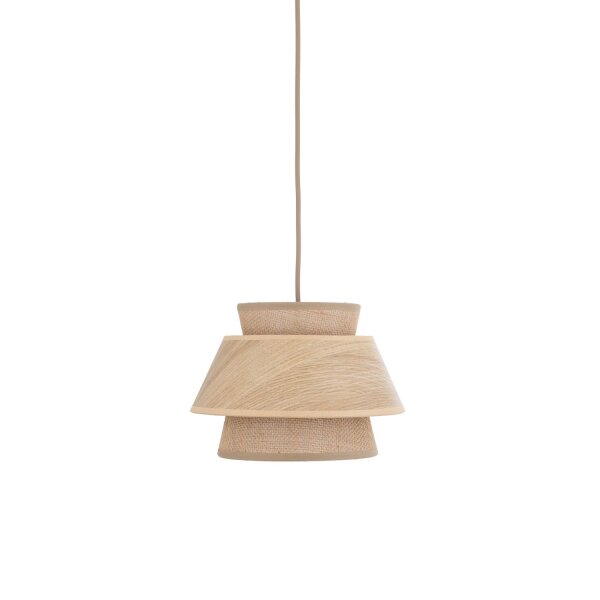 Pendelleuchte Modern Beige Natur E27 Ø45 cm blendarm