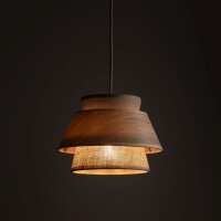 Pendelleuchte Modern Beige Natur E27 Ø45 cm blendarm