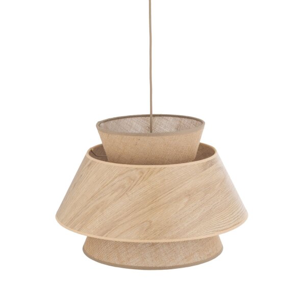 Hängelampe Modern Beige Natur E27 rund Ø45 cm blendarm