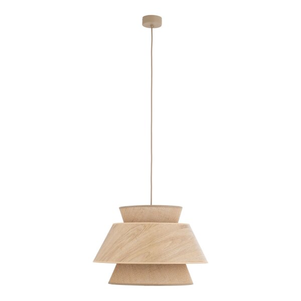 Hängelampe Modern Beige Natur E27 rund Ø45 cm blendarm