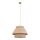 Hängelampe Modern Beige Natur E27 rund Ø45 cm blendarm
