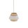 Pendelleuchte Beige Natur Grau blendarm Ø24 cm rund E27