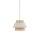 Pendelleuchte Beige Natur Grau blendarm Ø24 cm rund E27