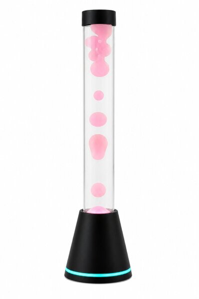 Große Lavalampe LED Schwarz Weiß 74,8 cm hoch Retro