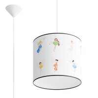 H&auml;ngelampe Kinder M&auml;dchen Feen E27 &Oslash;30 cm blendarm