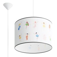 Pendelleuchte Kinder M&auml;dchen Feen E27 &Oslash;40 cm blendarm