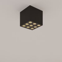 LED Deckenlampe Schwarz Modern B:9,5 cm 4000 K 1859 lm