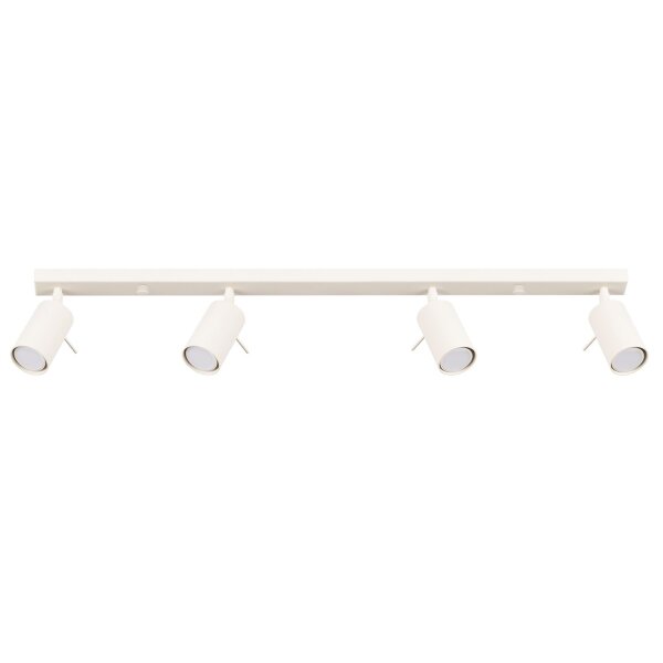 Deckenstrahler 4-flammig verstellbar Beige GU10 81 cm