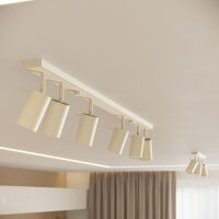 Deckenstrahler 4-flammig verstellbar Beige GU10 81 cm