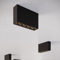 LED Deckenleuchte Schwarz L:13,7 cm 4000 K 1168 lm