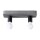 Deckenlampe Beton Grau Industrie E27 2-flammig L:35 cm