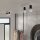 Deckenlampe Beton Grau Industrie E27 2-flammig L:35 cm