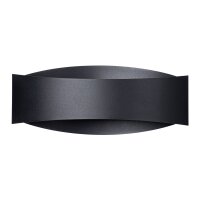 Wandlampe Up Down indirekt Schwarz G9 B:30 cm blendarm
