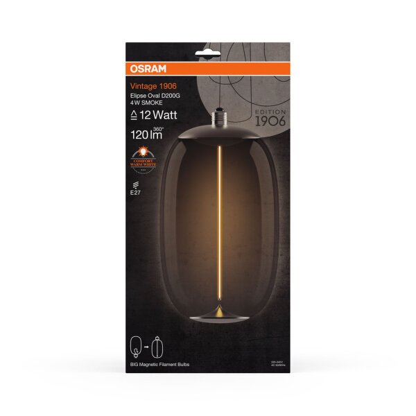 LED Leuchtmittel E27 groß L: 37 cm XXL 1800 K 120 lm OSRAM