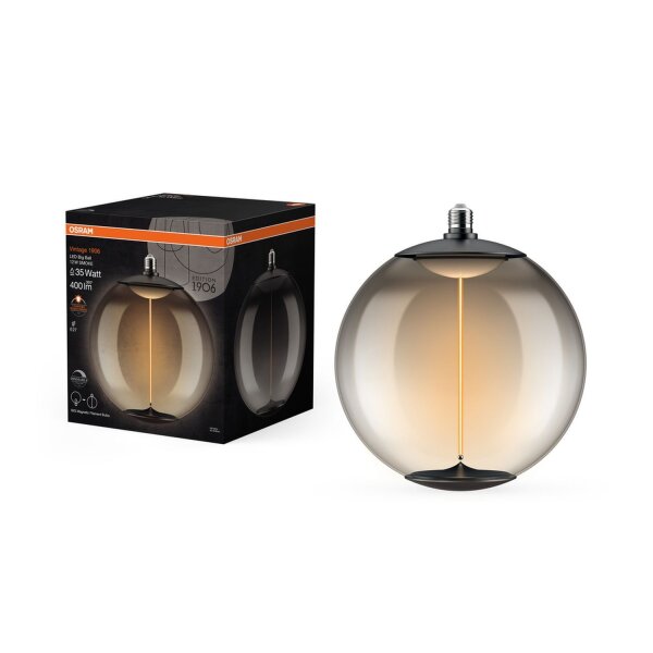 LED Leuchtmittel E27 groß Ø 28cm 1800K 400lm OSRAM