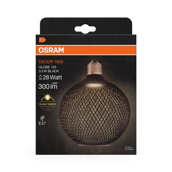 Deko Leuchtmittel E27 LED Ø 12,5 cm 2700 K 300 lm OSRAM