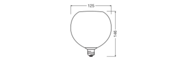 LED Leuchtmittel Deko Ø 12,5cm Grün E27 2700K 300lm OSRAM