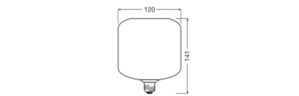 LED Leuchtmittel E27 Glas Ø 12 cm 2700 K 300 lm Blau OSRAM