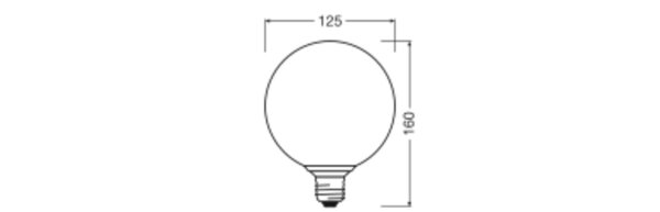Deko Leuchtmittel LED E27 2700 K 300 lm Glas Blau OSRAM