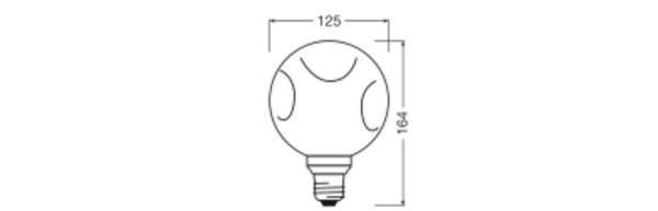 Deko Leuchtmittel E27 LED Glas in Gold 2700 K 300 lm OSRAM