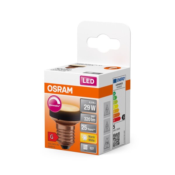 LED Leuchtmittel klein E27 2700 K 320 lm L: 46 mm Mini OSRAM