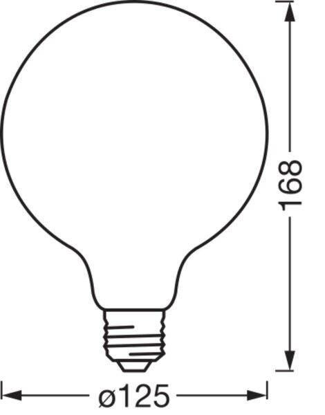 LED Leuchtmittel E27 Ø 12,5cm 2700K 806lm App Dimmer OSRAM