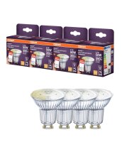 LED Leuchtmittel GU10 4 Stück 2700K 350lm Smart...