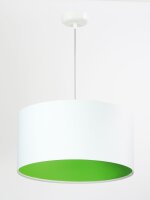 Pendelleuchte Wei&szlig; Gr&uuml;n Retro rund Esstisch Lampe