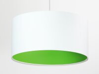 Pendelleuchte Weiß Grün Retro rund Esstisch Lampe