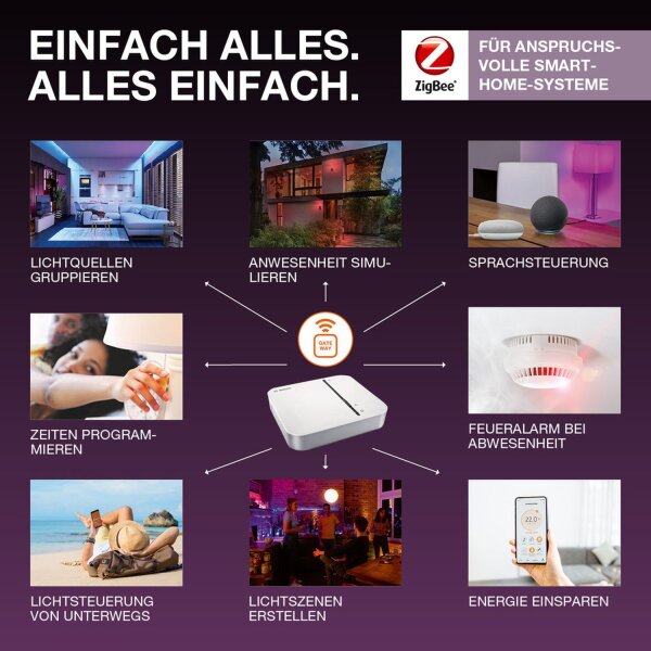 OSRAM Leuchtmittel LED Smart E27 2700-6500 K 806 lm 4er Set