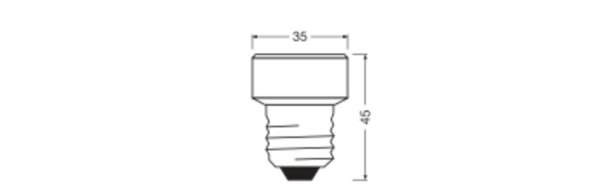 LED Leuchtmittel E27 3 Step Dim Ø 3,5 cm 4000 K 270 lm OSRAM