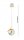 Pendelleuchte Glas Metall Gold E27 Modern wohnlich Leuchte