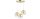 Pendelleuchte 3-flammig Metall Glas Gold E27 L:30 cm Leuchte