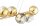 Pendelleuchte 6-flammig Glas Gold E27 L:90 cm Modern Leuchte